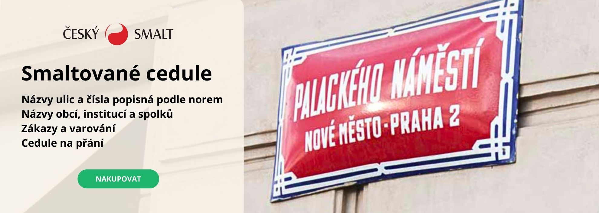 Smaltované cedule