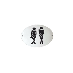 Smaltovaná cedule - Ona a on