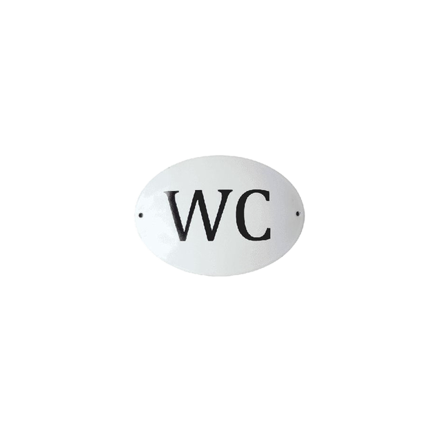 Smaltovaná cedule wc