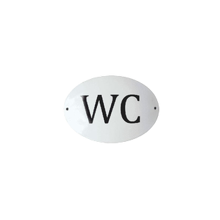 Smaltovaná cedule wc